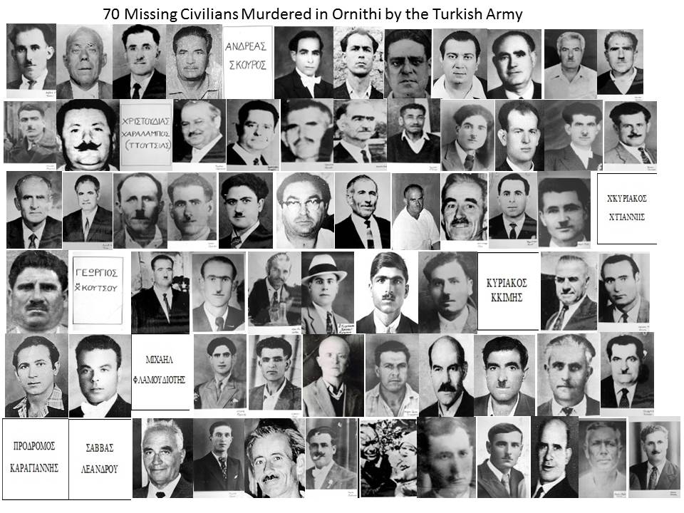 70 Missing civilians murdered in Ornithi by the Turkish army