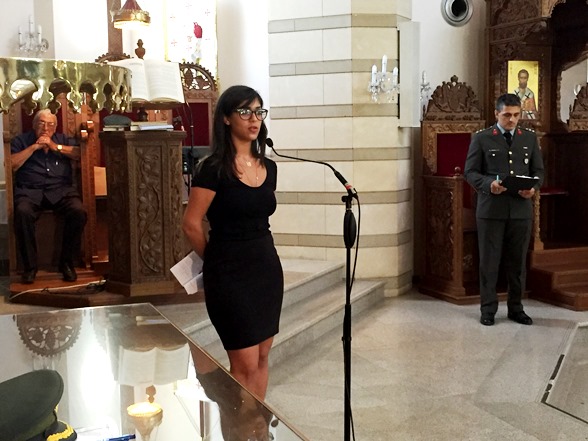 Rania Baker, Κηδεία Πέτρου Φιλίππου 26-6-2016